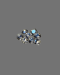 Piedra En Forma De Cristal Plateado