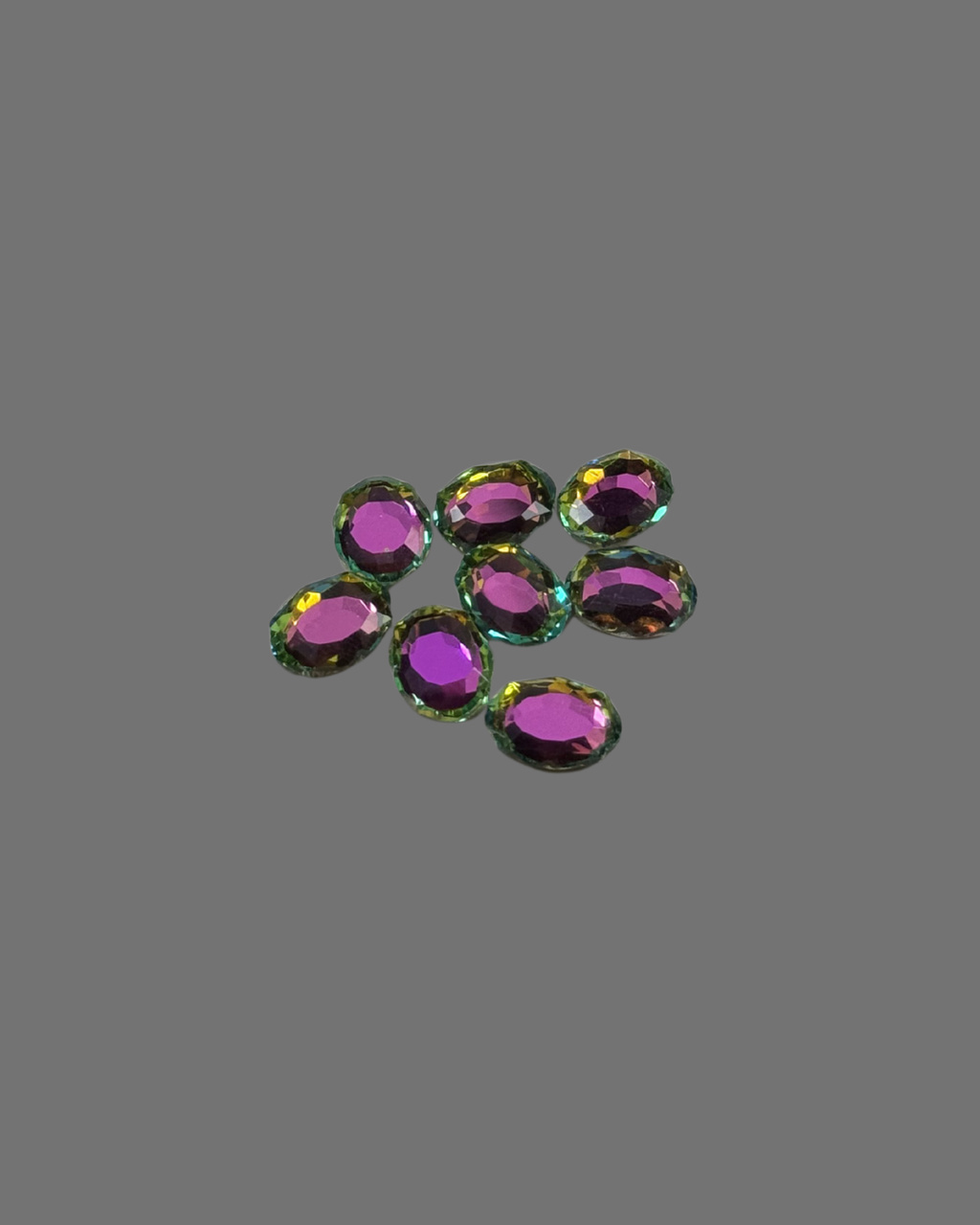 Piedra Circular Rosa y Verde